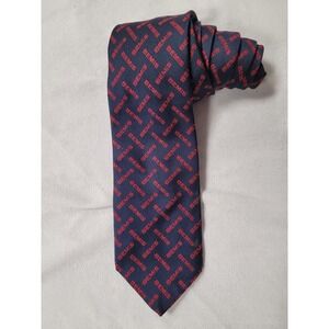 Givenchy Gentlemen Paris Bemis Logo Vintage Silk Blend Necktie